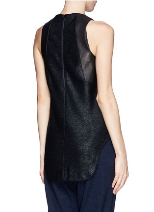 Back View - Click To Enlarge - RAG & BONE - 'Adeline' leather panel top