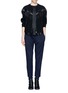Figure View - Click To Enlarge - RAG & BONE - 'Adeline' leather panel top