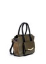 Front View - Click To Enlarge - TIME'S ARROW - 'Jo' mini duo colour leather tote