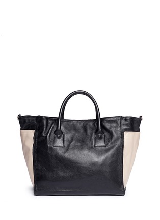 Back View - Click To Enlarge - SEE BY CHLOÉ - Nellie large colourblock leather tote