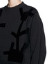 Detail View - Click To Enlarge - ACNE STUDIOS - Bird potato velvet flock sweatshirt