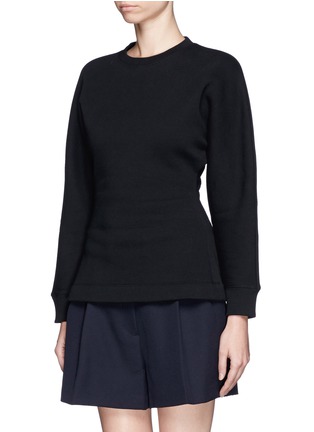 Front View - Click To Enlarge - ACNE STUDIOS - Cinched waist sweatshirt