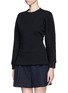 Front View - Click To Enlarge - ACNE STUDIOS - Cinched waist sweatshirt