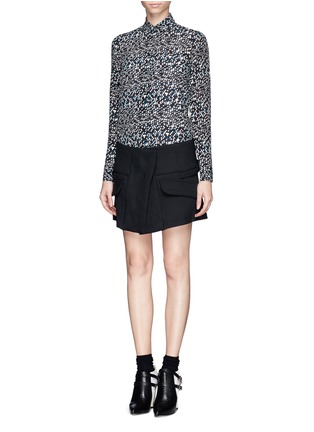 Figure View - Click To Enlarge - OPENING CEREMONY - Mirrorball print silk shirt