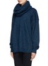 Front View - Click To Enlarge - ACNE STUDIOS - 'Demi Mix' drop shoulder sweater with snood