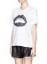 Front View - Click To Enlarge - MARKUS LUPFER - Lara lip sequin T-shirt