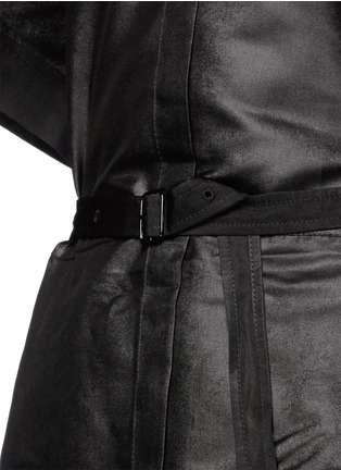 Detail View - Click To Enlarge - ACNE STUDIOS - Mercerised poplin belt shirt dress 