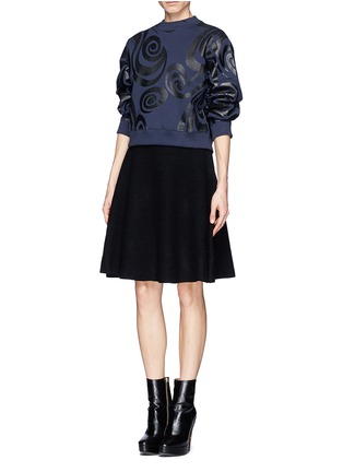 Figure View - Click To Enlarge - ACNE STUDIOS - 'Dancer Boiled' Merino wool knit skirt
