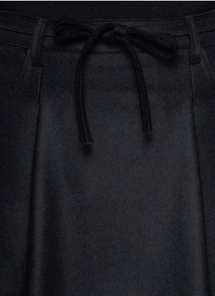 Detail View - Click To Enlarge - ACNE STUDIOS - Wool-cashmere A-line bow skirt