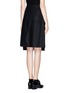 Back View - Click To Enlarge - ACNE STUDIOS - Wool-cashmere A-line bow skirt