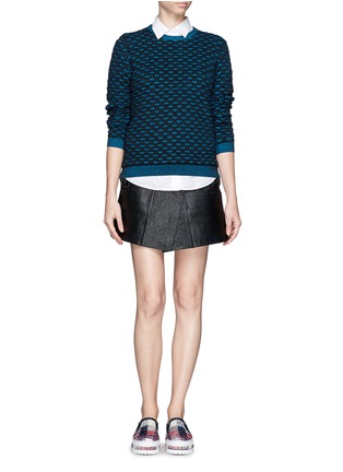 Figure View - Click To Enlarge - OPENING CEREMONY - Scale stitch sweater
