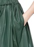 Detail View - Click To Enlarge - MSGM - Faux leather flare skirt