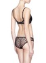 Back View - Click To Enlarge - L'AGENT - 'Rosalyn' polka dot flock tulle mini briefs