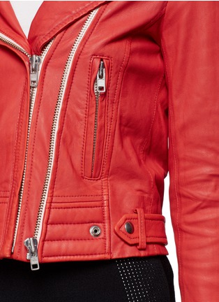 Detail View - Click To Enlarge - IRO - 'Luiga' double zip leather jacket