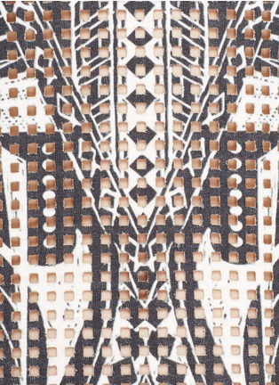 Detail View - Click To Enlarge - IRO - Batilda perforated print knit top