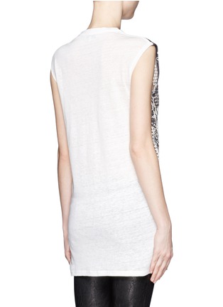 Back View - Click To Enlarge - IRO - Batilda perforated print knit top