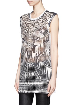 Front View - Click To Enlarge - IRO - Batilda perforated print knit top