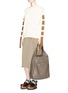 Figure View - Click To Enlarge - MARNI - 'Abyss' buckle handle leather hobo bag