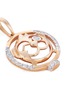 Detail View - Click To Enlarge - LC COLLECTION JEWELLERY - Diamond 18k rose gold Chinese zodiac pendant – Monkey