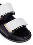 Detail View - Click To Enlarge - MARNI - 'Fussbett' leather slide sandals