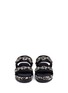 Front View - Click To Enlarge - MARNI - Strass floral woven espadrille slide sandals