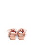 Back View - Click To Enlarge - MABU BY MARIA BK - 'Adeyta' pompom embellished caged lace-up leather sandals