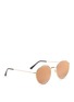 Figure View - Click To Enlarge - SPEKTRE - 'P2' metal round mirror sunglasses