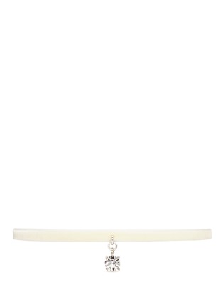 Main View - Click To Enlarge - JOOMI LIM - 'Shadow of Love' Swarovski crystal velvet choker necklace