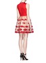 Back View - Click To Enlarge - ALICE & OLIVIA - Pout lip collared puff dress