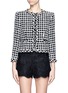 Main View - Click To Enlarge - ALICE & OLIVIA - Kidman open front checked tweed jacket