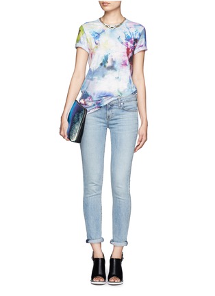 Figure View - Click To Enlarge - IRO - Dafne floral print tie-dye T-shirt