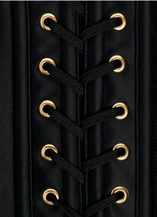 Detail View - Click To Enlarge - L'AGENT - 'Penelope' boned satin corset