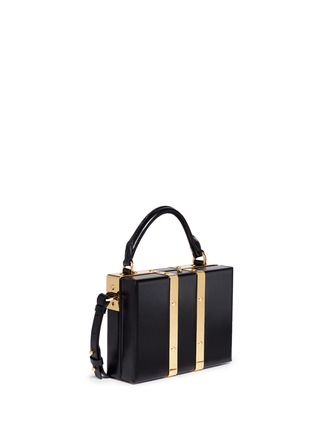 Detail View - Click To Enlarge - SOPHIE HULME - 'Albany' mini leather suitcase crossbody bag