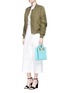 Figure View - Click To Enlarge - SOPHIE HULME - 'Albion Square' saddle leather tote