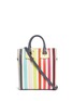 Main View - Click To Enlarge - SOPHIE HULME - 'Cromwell Mini' rainbow stripe canvas tote