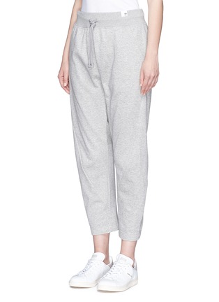 Front View - Click To Enlarge - ADIDAS - 'XBYO' drawstring French terry sweatpants