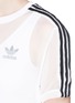 Detail View - Click To Enlarge - ADIDAS - 3-Stripes chiffon overlay tank dress