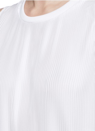 Detail View - Click To Enlarge - ADIDAS - 3-Stripes pleated tank top
