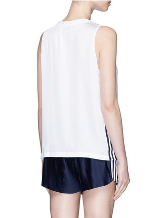 Back View - Click To Enlarge - ADIDAS - 3-Stripes pleated tank top