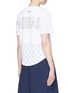 Back View - Click To Enlarge - ADIDAS - Burnout polka dot T-shirt