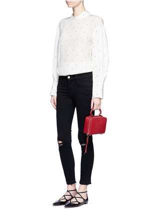 Figure View - Click To Enlarge - FRAME - Le Skinny de Jeanne' ripped stretch jeans