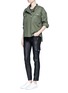Figure View - Click To Enlarge - FRAME - 'Moto' lambskin leather pants