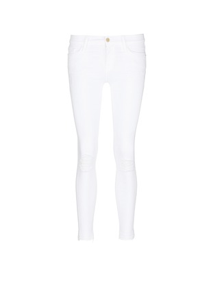 Main View - Click To Enlarge - FRAME - 'Le Skinny de Jeanne' ripped stretch jeans