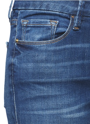 Detail View - Click To Enlarge - FRAME - 'Le Crop Mini Boot' letout cuff jeans