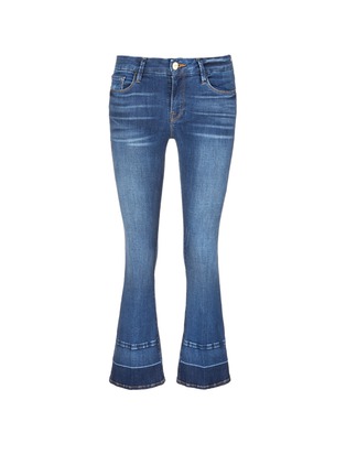 Main View - Click To Enlarge - FRAME - 'Le Crop Mini Boot' letout cuff jeans