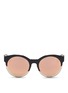 Main View - Click To Enlarge - DIOR - Dior Sideral 1' metallic rim acetate sunglasses
