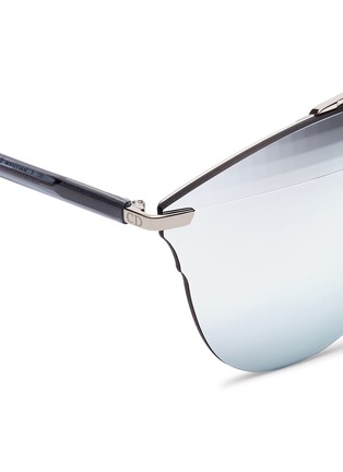 Detail View - Click To Enlarge - DIOR - 'Dior Reflected' prism effect mounted mirror lens sunglasses