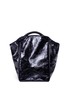Detail View - Click To Enlarge - A-ESQUE - 'Basket' metallic leather shoulder bag