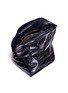  - A-ESQUE - 'Basket' metallic leather shoulder bag