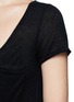 Detail View - Click To Enlarge - CRUSH COLLECTION - Cashmere short sleeve pocket sweater